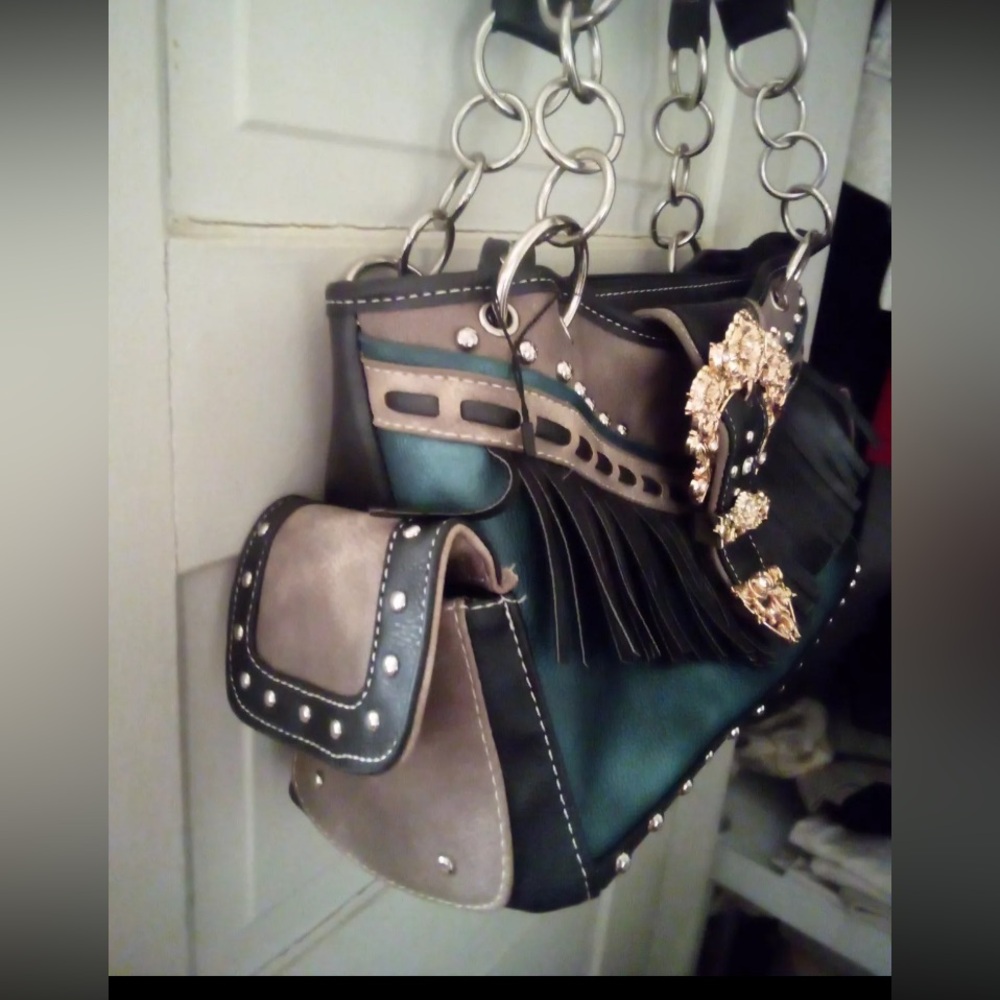 Western Bling Shoulder Bag- Cowgirl Trendy